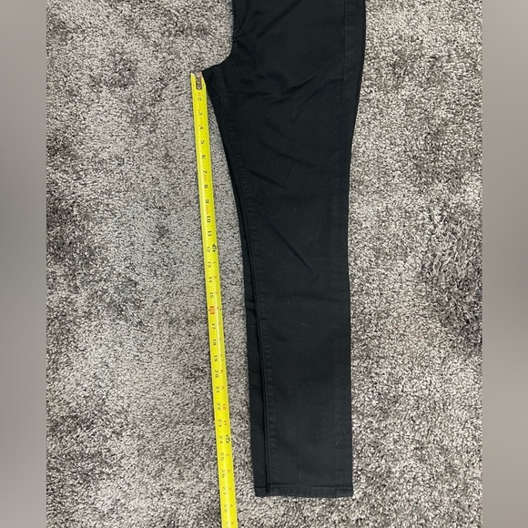 Express cotton blend skinny mid rise some stretch black pants women’s size 6R - Picture 16 of 17